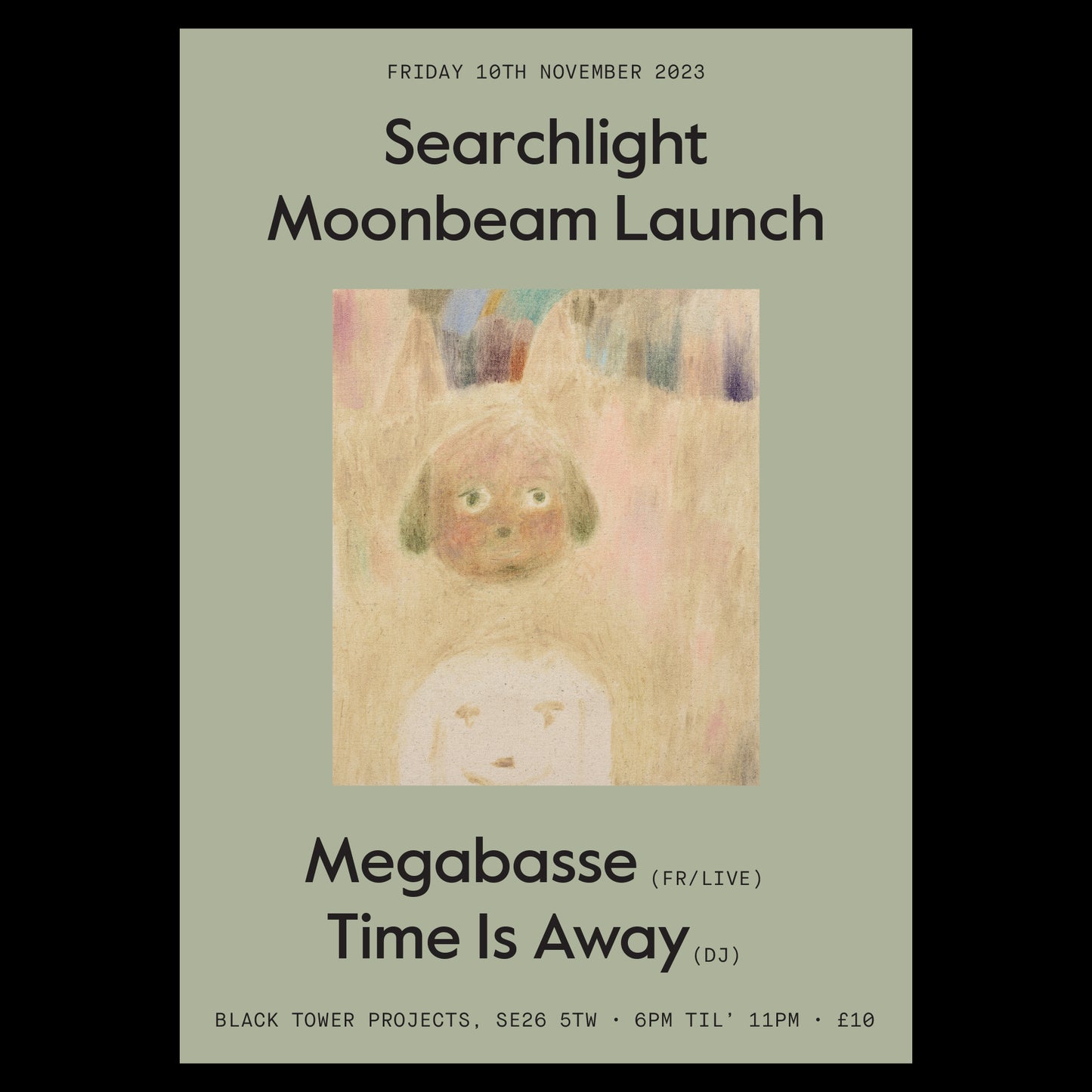 Searchlight Moonbeam LP launch with Time Is Away & Megabasse (live)